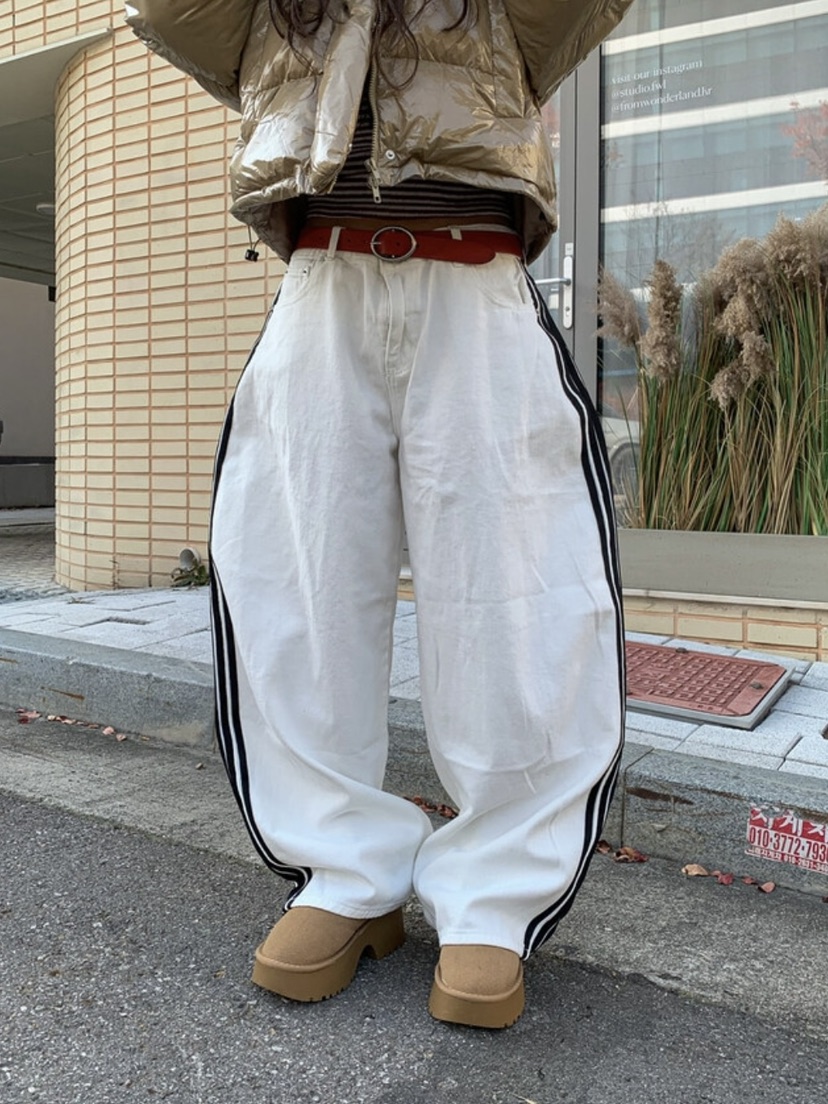 NUEUN直郵韓國代購㊣女裝新款職業推薦休閑熱賣時尚人氣休閑褲NUEUN/SEEOT休閑褲