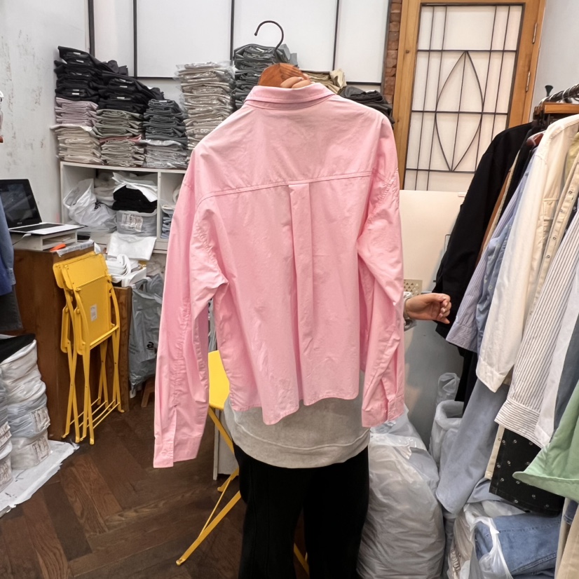 DELI JENNY東大門實拍女士新品真品人氣25春夏時尚襯衫蕾絲衫THERE襯衫/蕾絲衫