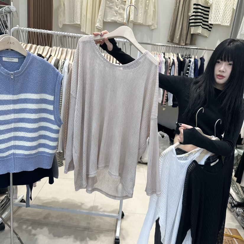 J&amp;C韓國代購女裝新品人氣推薦熱賣真品時尚休閑長袖T恤J&C/J.BLANC長袖T恤圖色3