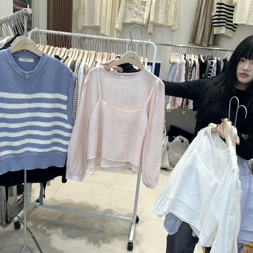 J&C東大門代購女士新款熱賣人氣時尚推薦職業真品套裝J&C/J.BLANC套裝圖色2
