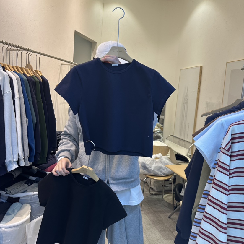 AND FLOYD東大門代購女裝新款真品熱賣25春夏時尚職業休閑T恤AND FLOYDT恤圖色2