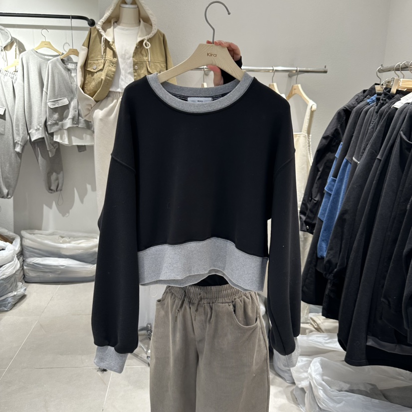 IN KIRA東大門代購女士新品真品時尚職業休閑熱賣25春夏長袖T恤IN KIRA長袖T恤圖色2