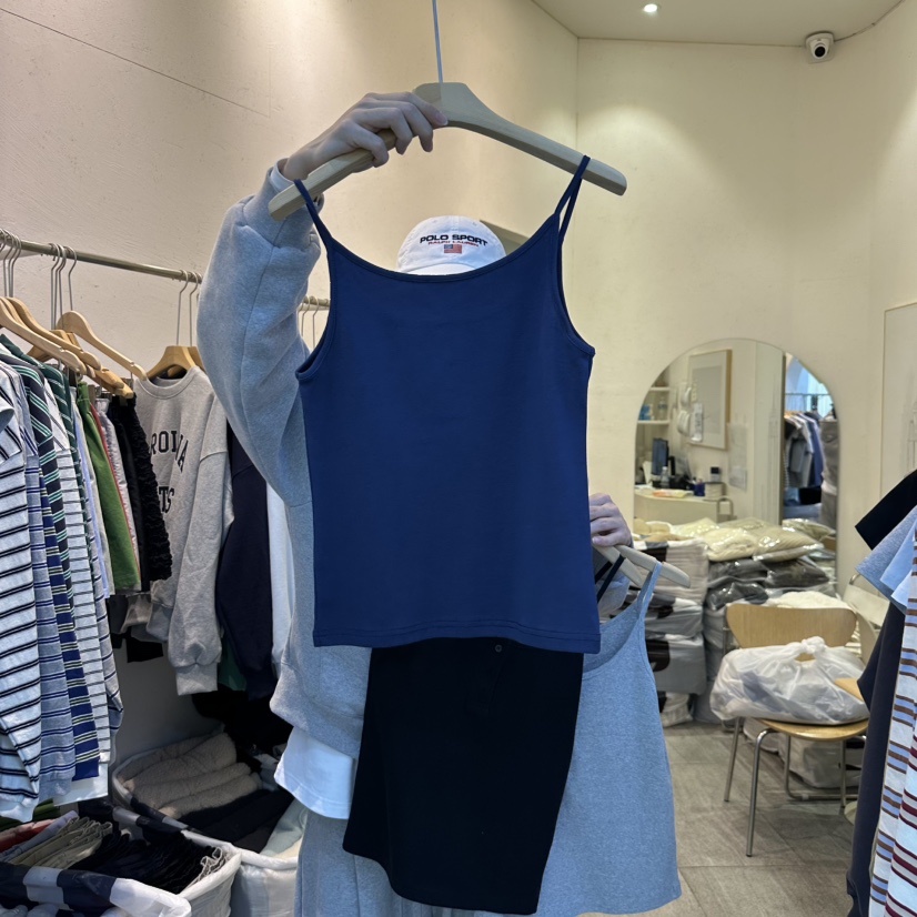 AND FLOYD韓國代購女士新品人氣25春夏真品時尚職業吊帶背心AND FLOYD吊帶/背心