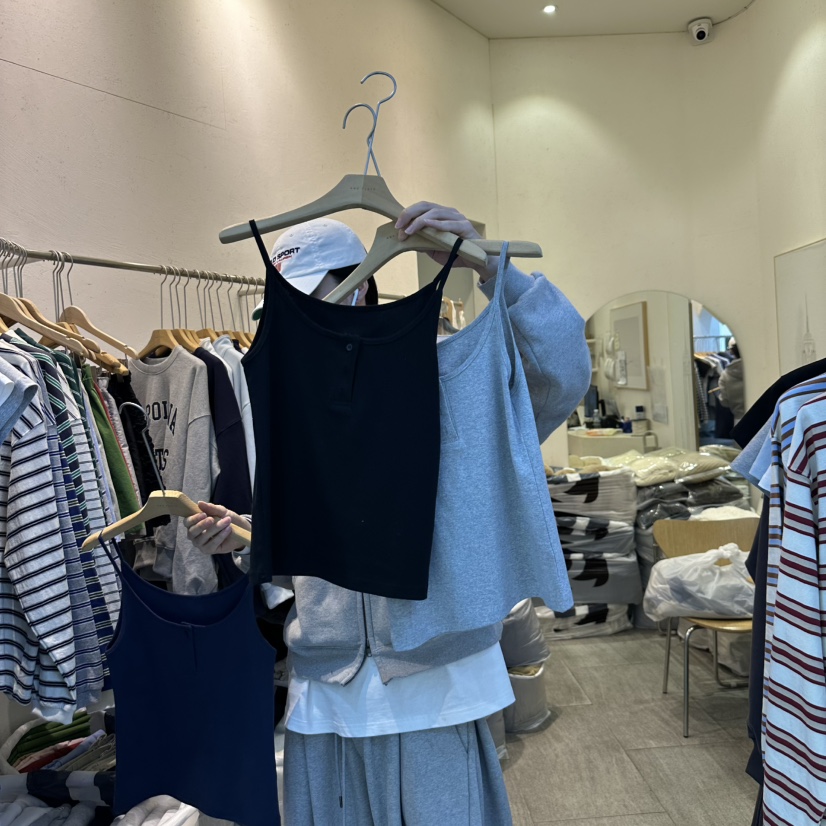 AND FLOYD韓國代購女士新品人氣25春夏真品時尚職業吊帶背心AND FLOYD吊帶/背心圖色2