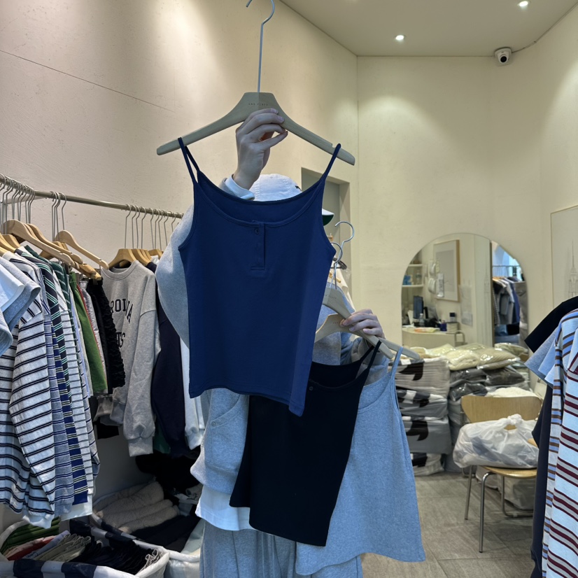 AND FLOYD韓國代購女士新品人氣25春夏真品時尚職業吊帶背心AND FLOYD吊帶/背心圖色3