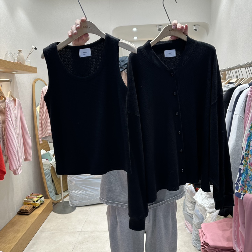 NEAR韓國代購女士新品真品25春夏時尚職業熱賣推薦套裝開衫NEAR套裝圖色2