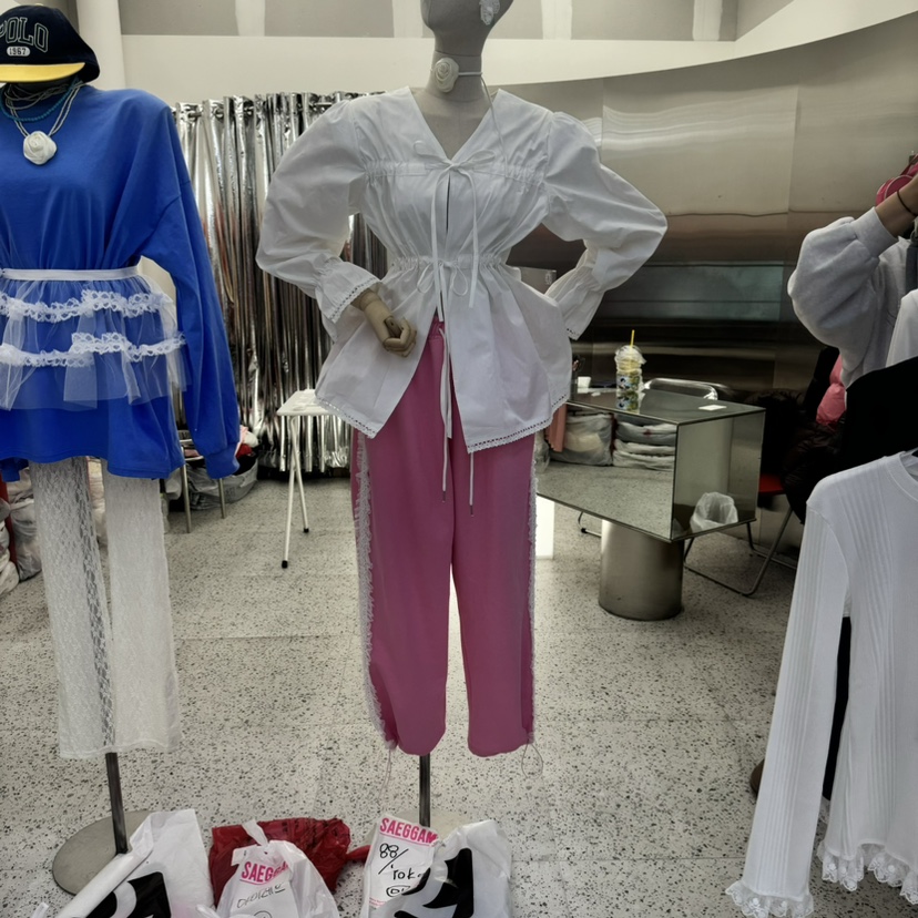SAEGGAM韓國㊣直郵東大門代購女裝新品人氣職業推薦熱賣休閑褲SAEGGAM休閑褲