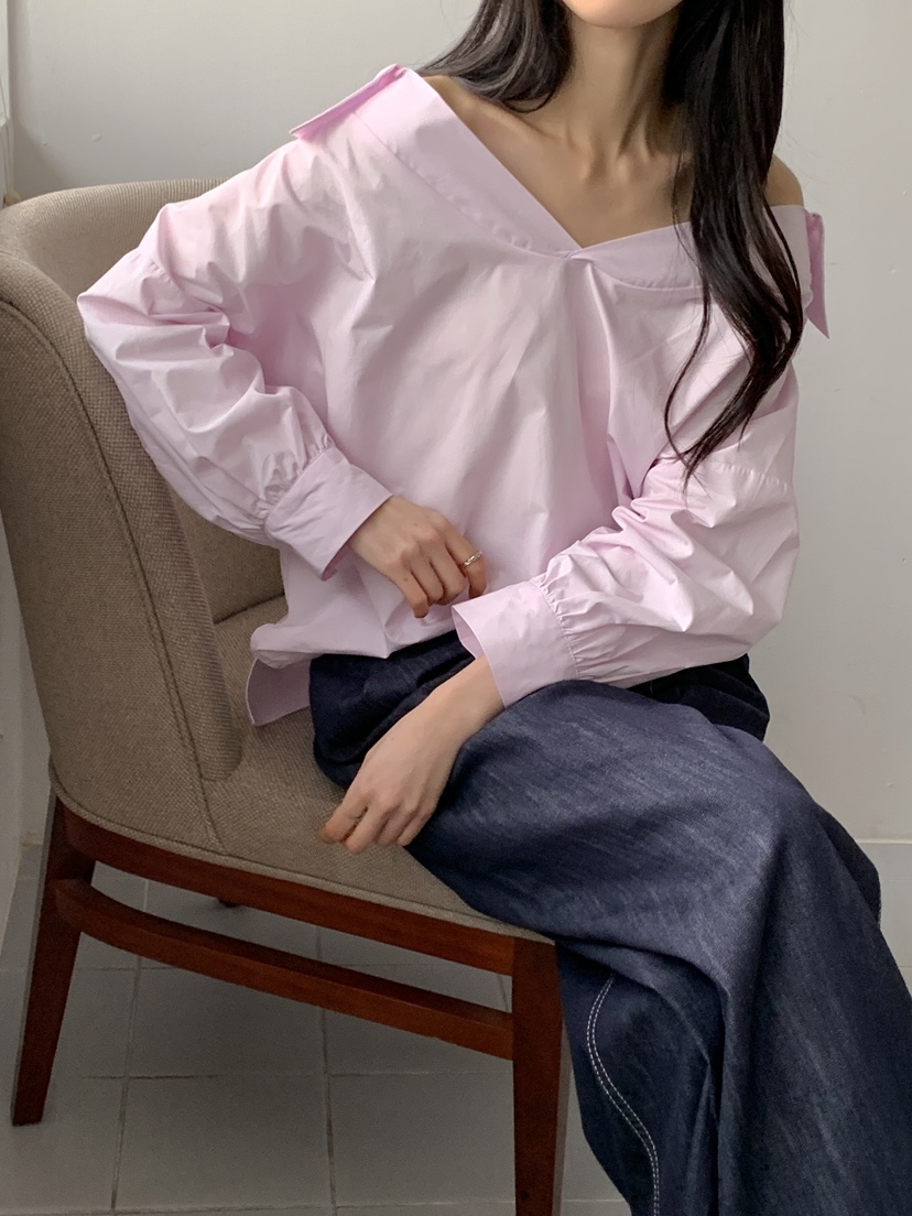 BOUND.A直郵韓國代購㊣女裝新款職業推薦休閑25春夏襯衫蕾絲衫BOUND.A襯衫/蕾絲衫