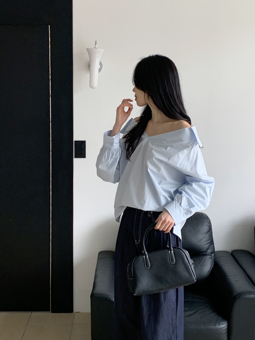 BOUND.A直郵韓國代購㊣女裝新款職業推薦休閑25春夏襯衫蕾絲衫BOUND.A襯衫/蕾絲衫