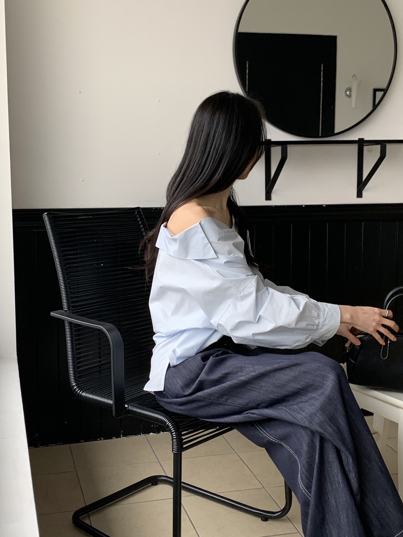 BOUND.A直郵韓國代購㊣女裝新款職業推薦休閑25春夏襯衫蕾絲衫BOUND.A襯衫/蕾絲衫
