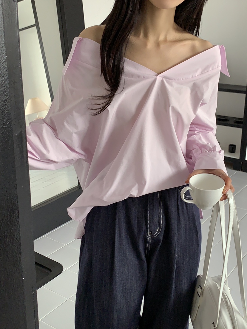 BOUND.A直郵韓國代購㊣女裝新款職業推薦休閑25春夏襯衫蕾絲衫BOUND.A襯衫/蕾絲衫圖色2