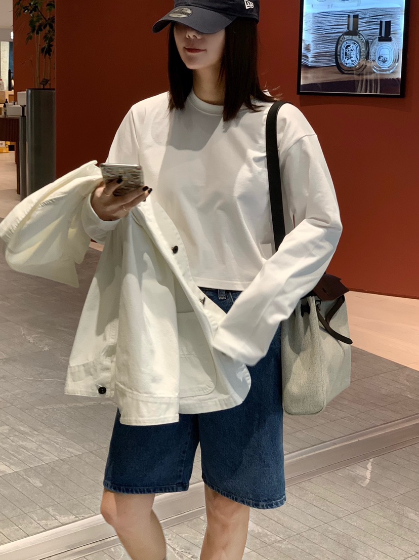 COURGETTE直郵韓國代購㊣女裝新款時尚25春夏推薦休閑長袖T恤COURGETTE長袖T恤