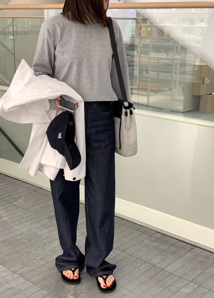 COURGETTE直郵韓國代購㊣女裝新款時尚25春夏推薦休閑長袖T恤COURGETTE長袖T恤