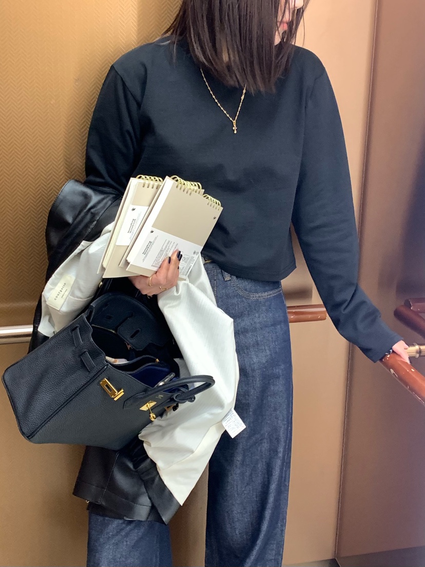 COURGETTE直郵韓國代購㊣女裝新款時尚25春夏推薦休閑長袖T恤COURGETTE長袖T恤