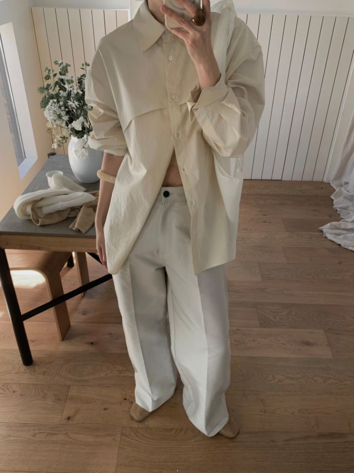 MARE韓國㊣直郵東大門代購女裝新品時尚熱賣25春夏襯衫蕾絲衫MARE襯衫/蕾絲衫圖色3