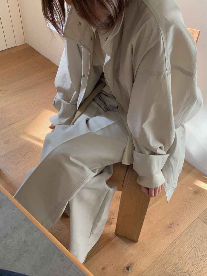 MARE韓國直郵㊣女裝新品推薦人氣職業時尚熱賣25春夏長款風衣MARE長款風衣