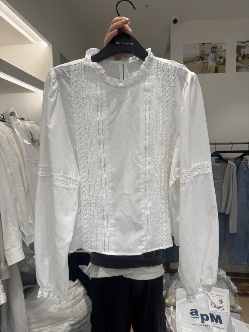 BIEN GARDER韓國直郵㊣東大門實拍女裝新款推薦襯衫蕾絲衫BIEN GARDER襯衫/蕾絲衫