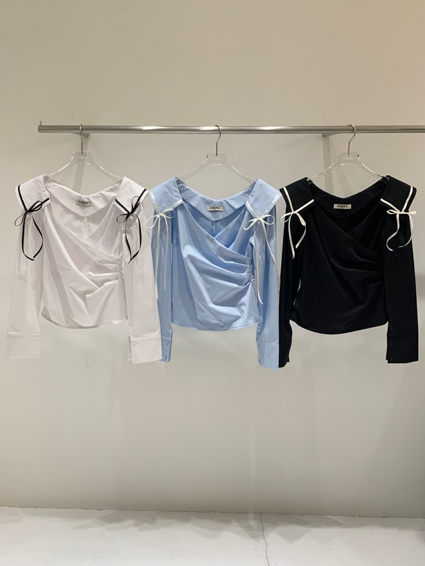 FABRIC直郵韓國代購㊣女裝新品時尚職業推薦休閑襯衫蕾絲衫FABRIC襯衫/蕾絲衫