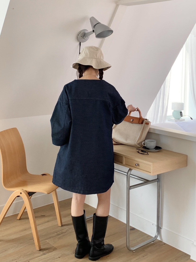 WOOD韓國㊣直郵東大門代購女裝新款人氣推薦熱賣25春夏連衣裙WOOD連衣裙