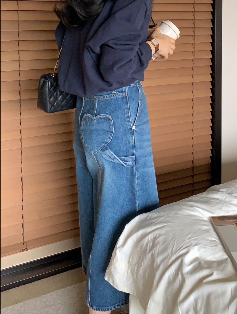 FORMSTUDIO韓國㊣直郵東大門代購女裝新品人氣25春夏牛仔褲口袋FORMSTUDIO牛仔褲