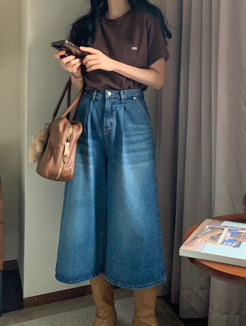FORMSTUDIO韓國㊣直郵東大門代購女裝新品人氣25春夏牛仔褲口袋FORMSTUDIO牛仔褲