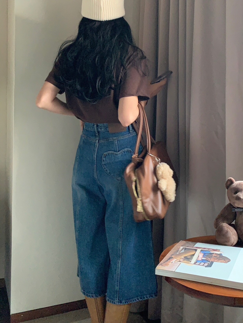 FORMSTUDIO韓國㊣直郵東大門代購女裝新品人氣25春夏牛仔褲口袋FORMSTUDIO牛仔褲