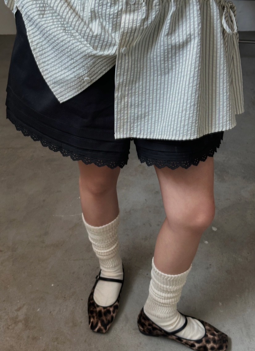 BYRING韓國直郵㊣東大門實拍女裝新款職業人氣熱賣25春夏短褲BYRING短褲