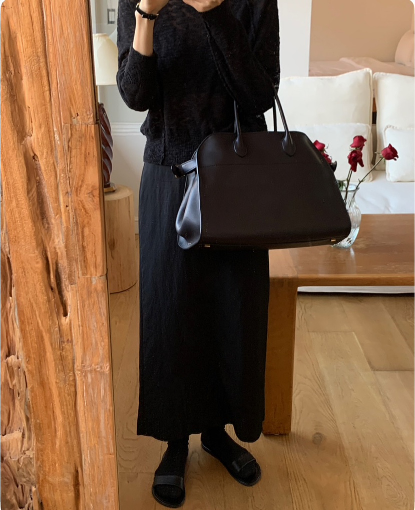 A Flan直郵韓國代購㊣女裝新款25春夏人氣職業熱賣時尚長裙AFN/A Flan長裙
