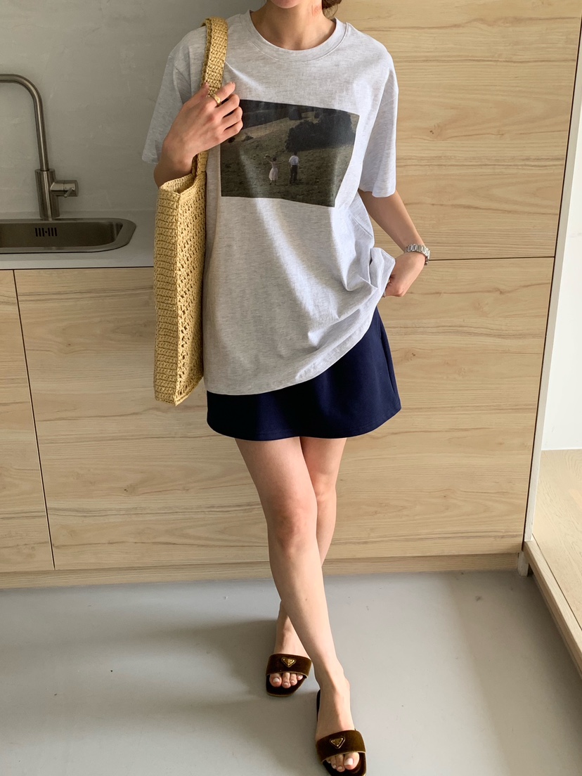 COBALT BLUE韓國直郵㊣女裝新品職業熱賣25春夏休閑推薦T恤COBALT BLUET恤