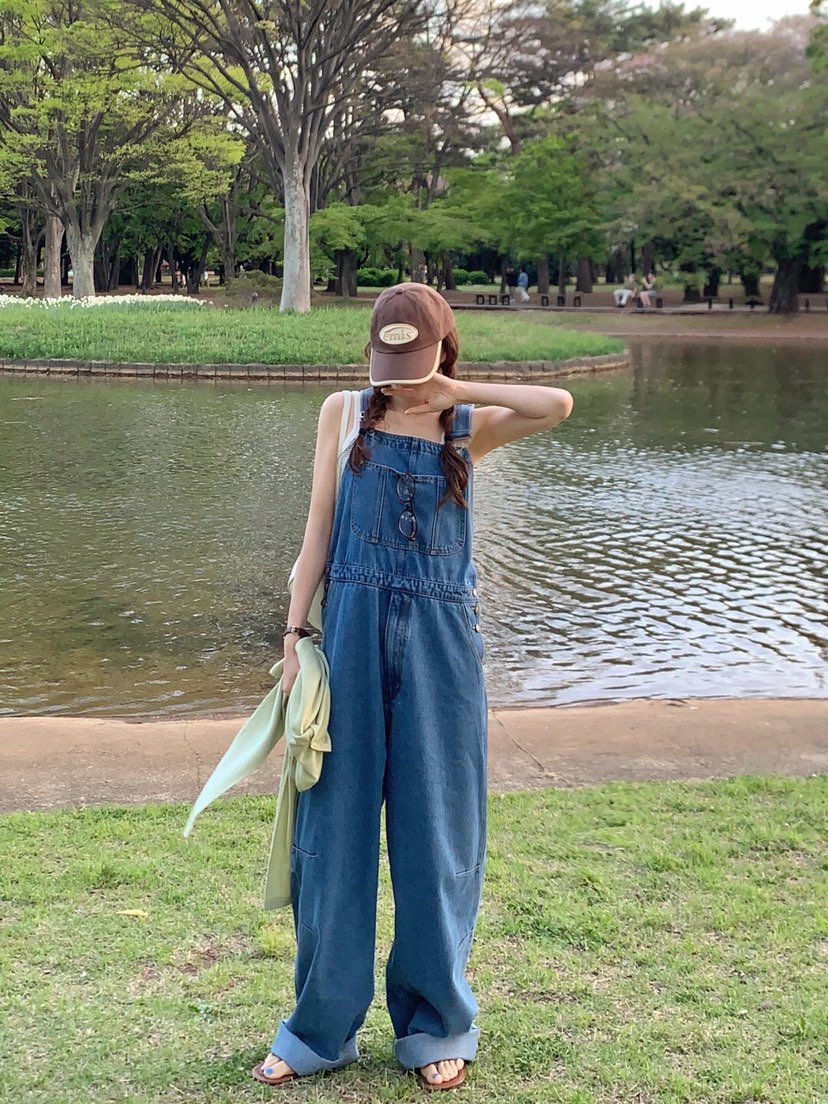FORMSTUDIO韓國直郵㊣東大門實拍女裝新款推薦背帶褲工裝褲FORMSTUDIO背帶褲