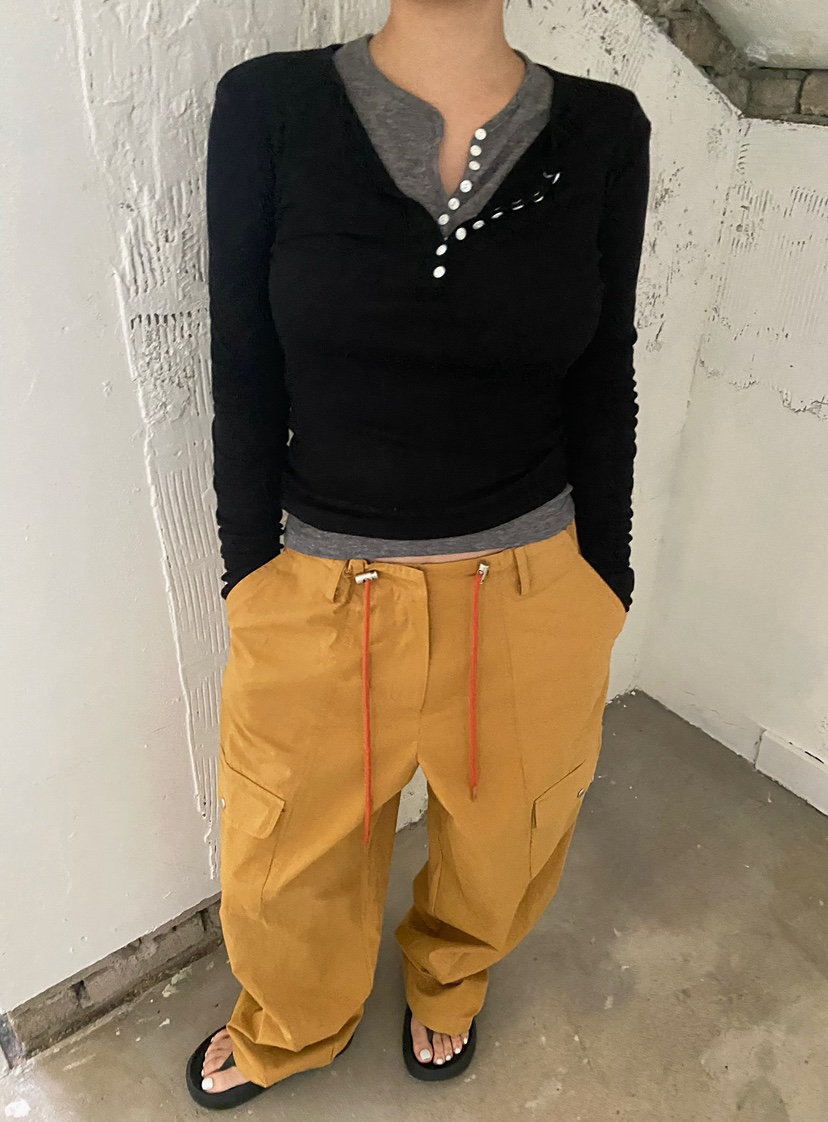 BYRING韓國㊣直郵東大門代購女裝新款時尚推薦職業人氣長袖T恤BYRING長袖T恤