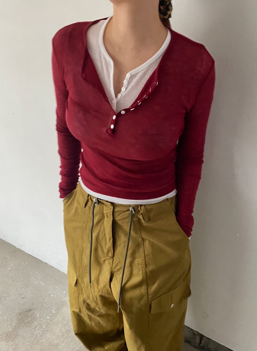 BYRING韓國㊣直郵東大門代購女裝新款時尚推薦職業人氣長袖T恤BYRING長袖T恤
