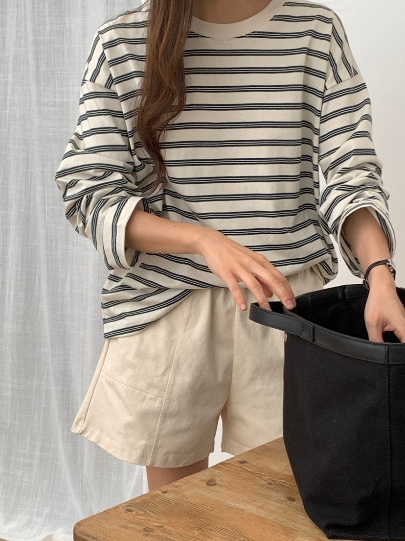WOOD直郵韓國代購㊣女裝新品休閑25春夏人氣職業熱賣推薦短褲WOOD短褲