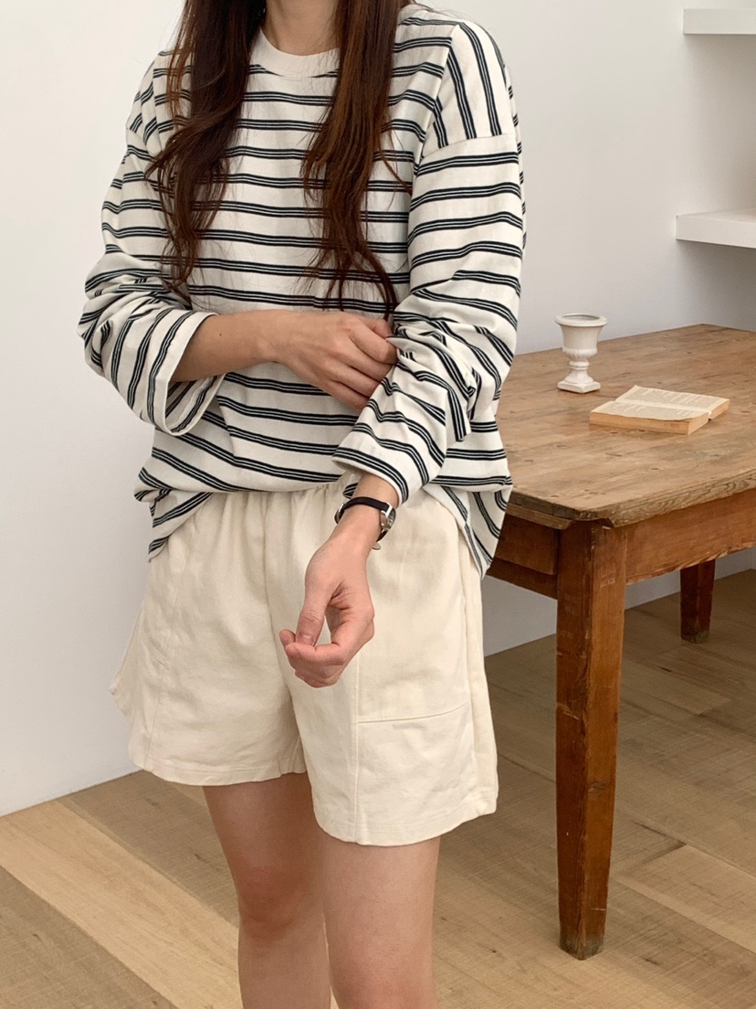 WOOD直郵韓國代購㊣女裝新品休閑25春夏人氣職業熱賣推薦短褲WOOD短褲