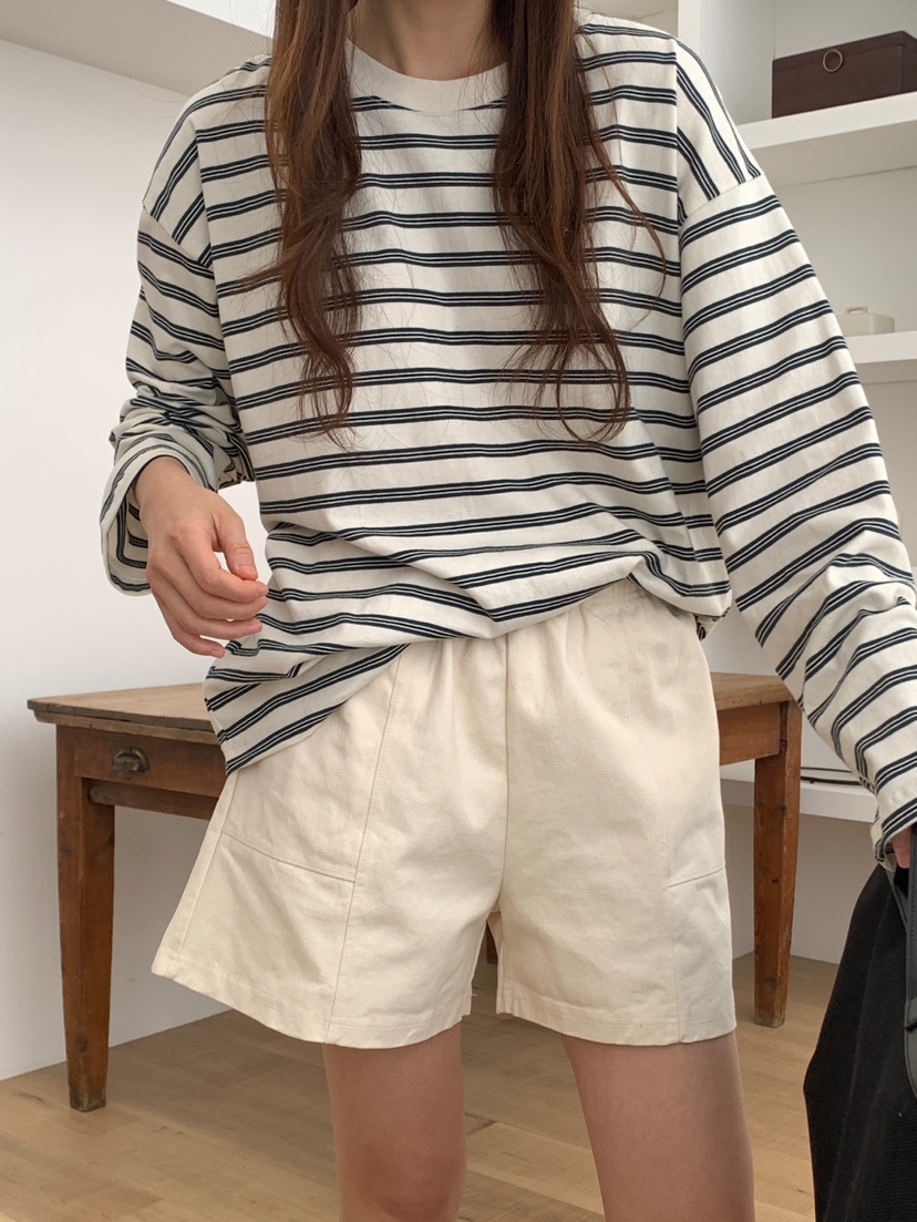 WOOD直郵韓國代購㊣女裝新品休閑25春夏人氣職業熱賣推薦短褲WOOD短褲