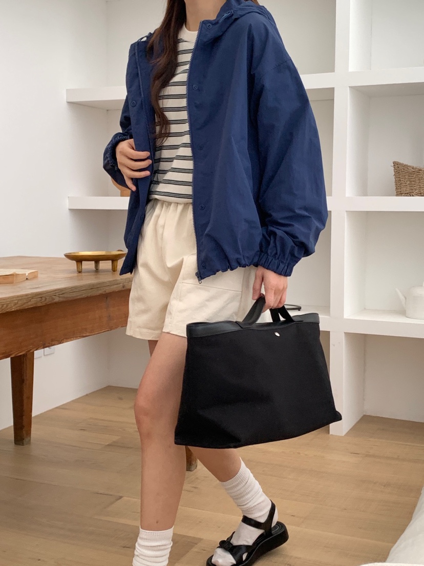 WOOD直郵韓國代購㊣女裝新品25春夏人氣時尚職業休閑夾克連帽WOOD夾克