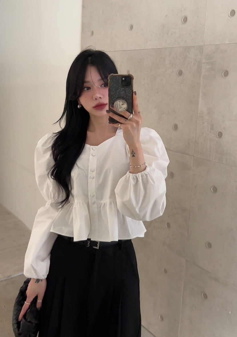 AMUSE SEOUL韓國直郵㊣東大門實拍女裝新款熱賣襯衫蕾絲衫AMUSE SEOUL襯衫/蕾絲衫