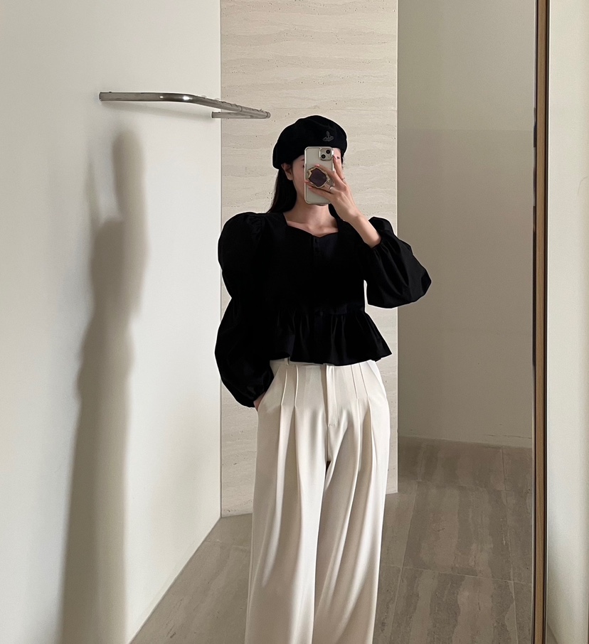 AMUSE SEOUL韓國直郵㊣東大門實拍女裝新款熱賣襯衫蕾絲衫AMUSE SEOUL襯衫/蕾絲衫