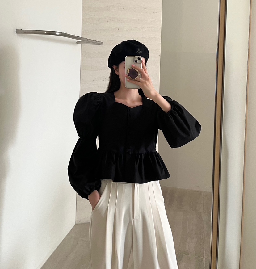 AMUSE SEOUL韓國直郵㊣東大門實拍女裝新款熱賣襯衫蕾絲衫AMUSE SEOUL襯衫/蕾絲衫