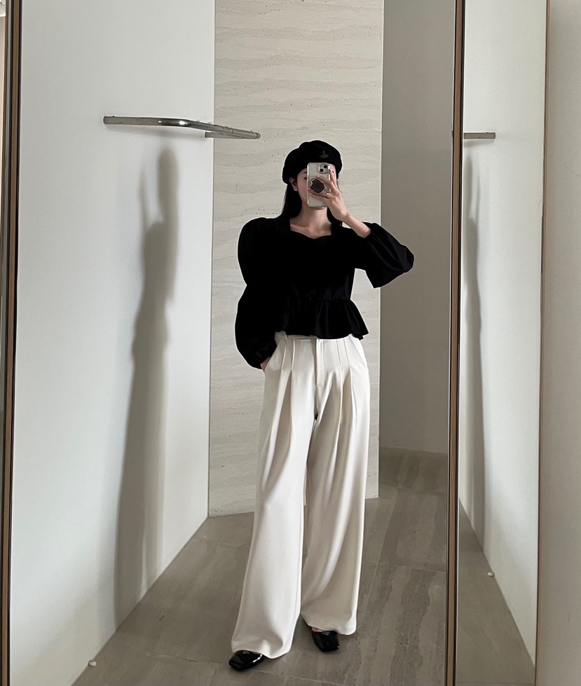 AMUSE SEOUL直郵韓國代購㊣女裝新款25春夏推薦時尚休閑褲AMUSE SEOUL休閑褲