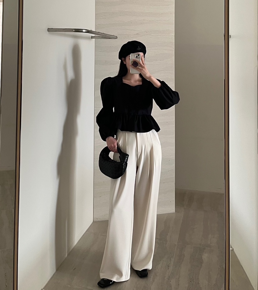 AMUSE SEOUL直郵韓國代購㊣女裝新款25春夏推薦時尚休閑褲AMUSE SEOUL休閑褲