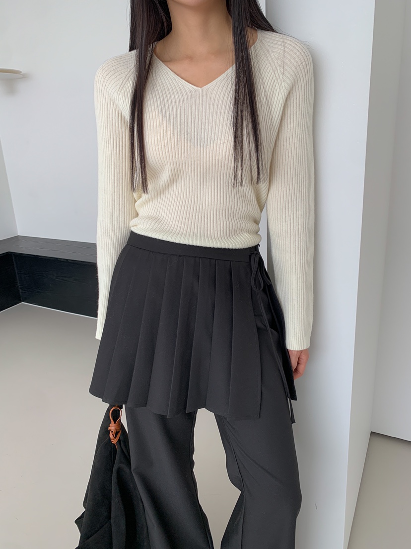 GOYOU韓國直郵㊣女裝新品時尚人氣推薦25春夏職業休閑針織衫de goyou針織衫圖色2