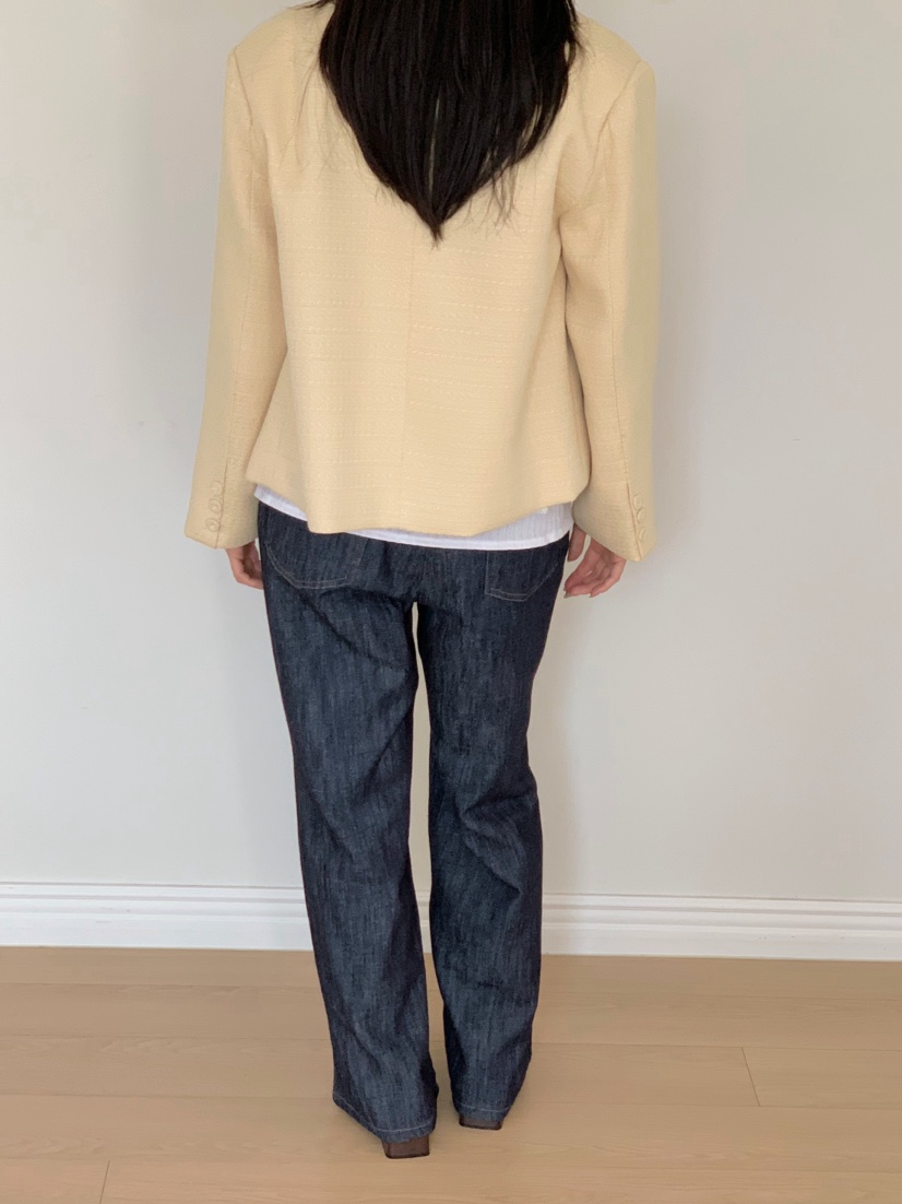BEFORE SUNRISE韓國直郵㊣女裝新款推薦休閑人氣夾克粗花呢BEFORE SUNRISE夾克