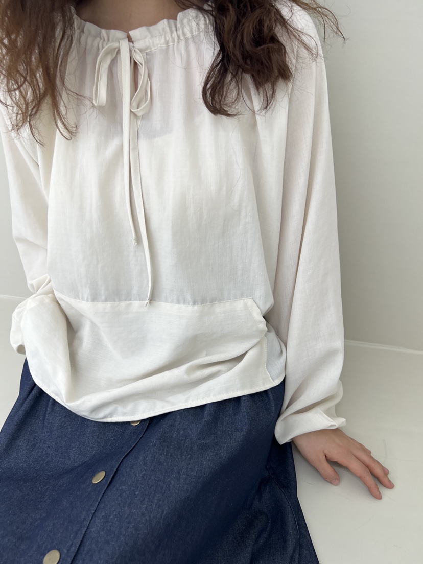 HOME GROUND韓國直郵㊣東大門實拍女裝新款熱賣襯衫蕾絲衫口袋HOME GROUND襯衫/蕾絲衫