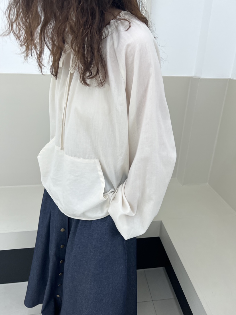HOME GROUND韓國直郵㊣東大門實拍女裝新款熱賣襯衫蕾絲衫口袋HOME GROUND襯衫/蕾絲衫