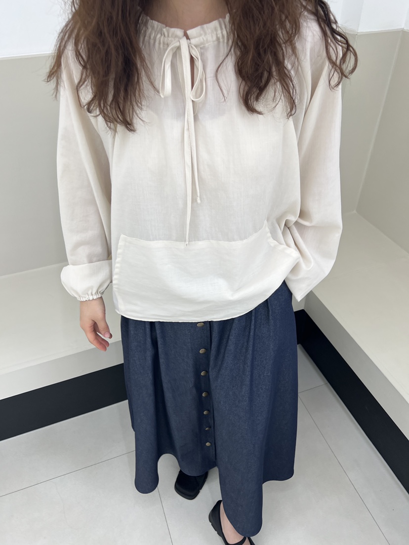 HOME GROUND韓國直郵㊣東大門實拍女裝新款熱賣襯衫蕾絲衫口袋HOME GROUND襯衫/蕾絲衫