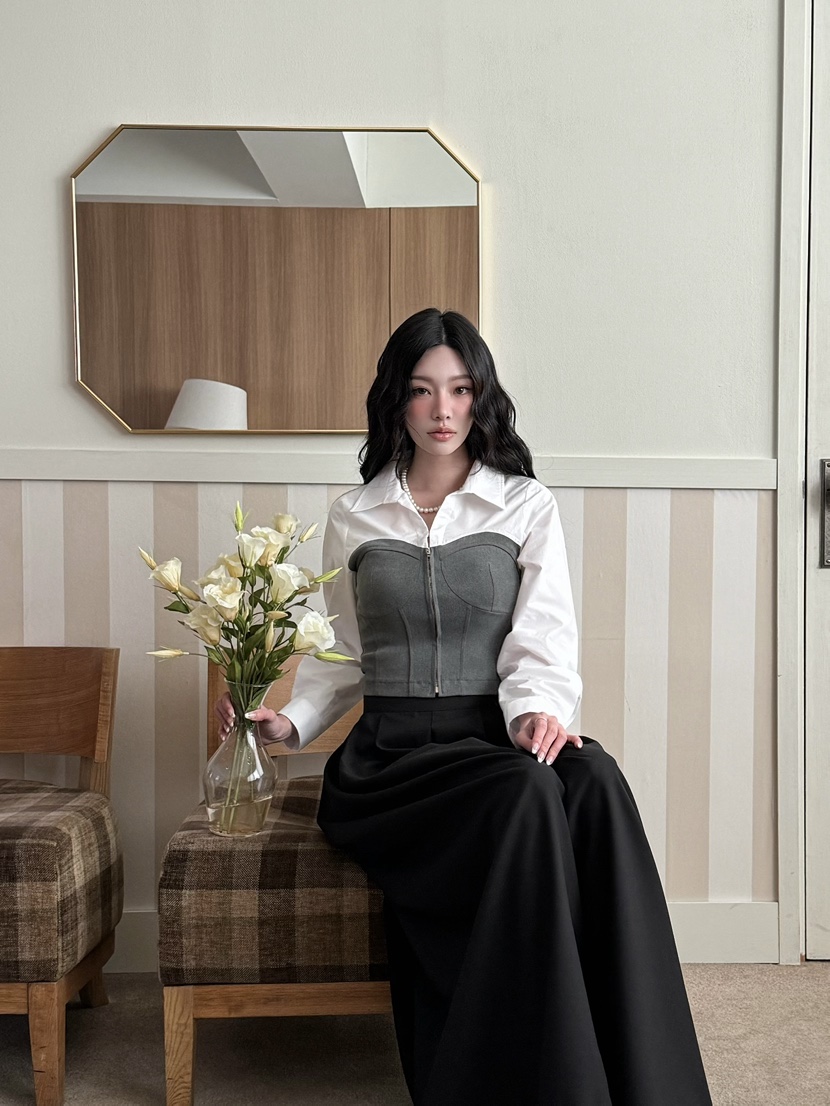 MARKE-P韓國㊣直郵東大門代購女裝新款職業人氣襯衫蕾絲衫MARKE-P襯衫/蕾絲衫