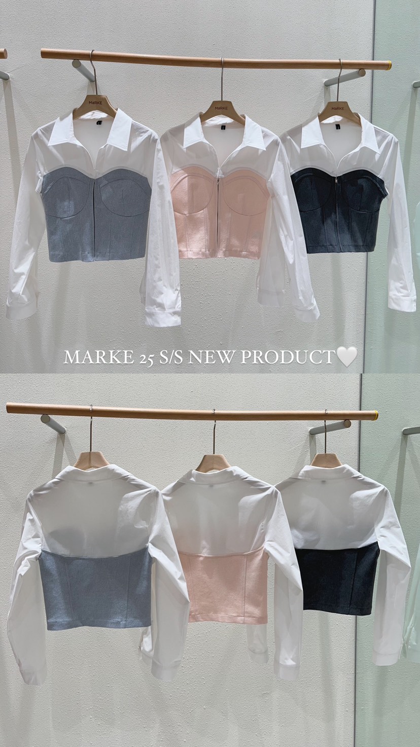 MARKE-P韓國㊣直郵東大門代購女裝新款職業人氣襯衫蕾絲衫MARKE-P襯衫/蕾絲衫