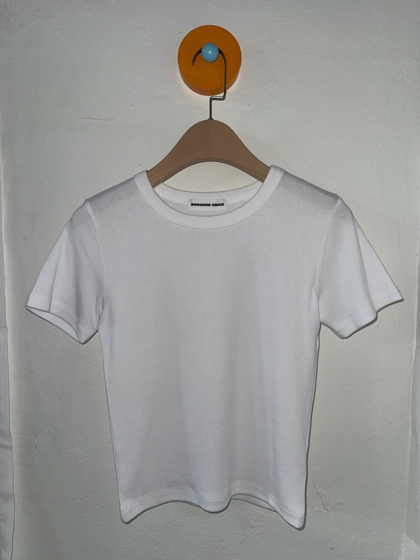 AWESOMESAUCE直郵韓國代購㊣女裝新品職業25春夏熱賣休閑T恤AWESOME SAUCET恤圖色1
