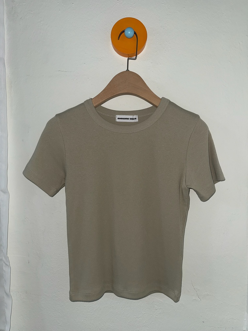 AWESOMESAUCE直郵韓國代購㊣女裝新品職業25春夏熱賣休閑T恤AWESOME SAUCET恤圖色3